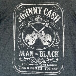 Johnny Cash Man In Black large T Shirt The‎ Fabulous Tennessee Three Graphic Tee